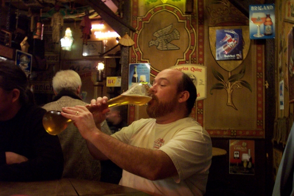 EnjoyingthehousebeeratDulleGrietinGhent