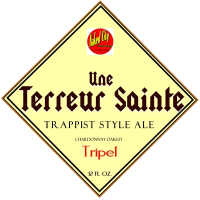 UneTerreurSaintebottlelabelFront