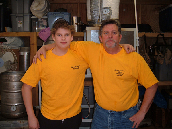 Myselfandoldestsoncheckouttheshirts