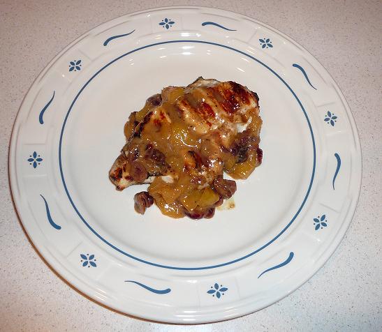 SweetMangoChutneyOverGrilledChicken