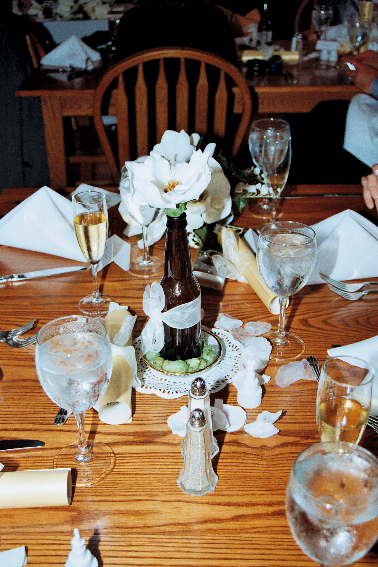 Ourweddingreceptiontabledecoration