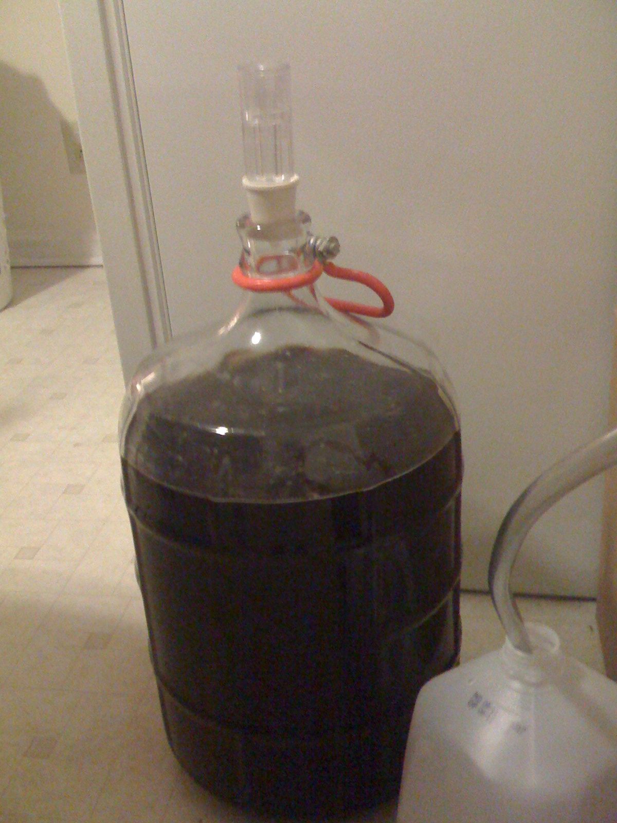 myKolschinitsprimaryandmyDoubleChocolateStoutinthesecondary