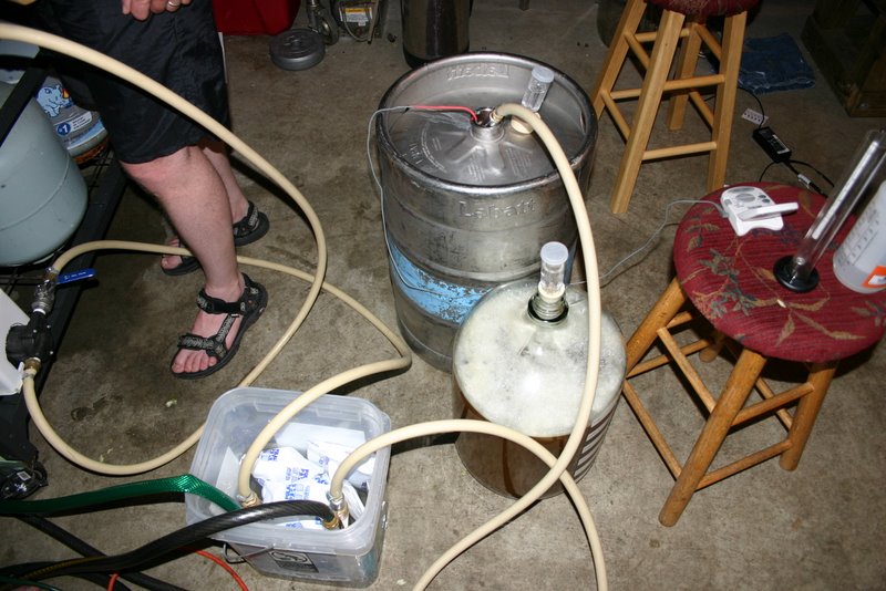 WortthroughttheCFCintothefermenter