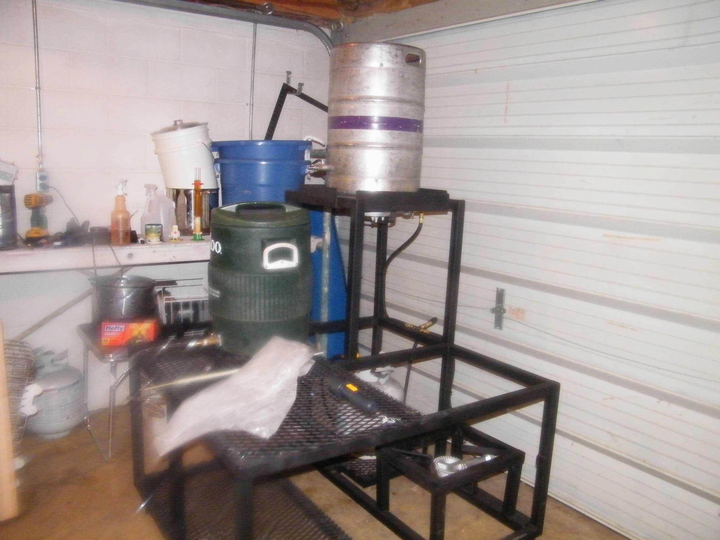 Firstallgrainbrewwithnewrack