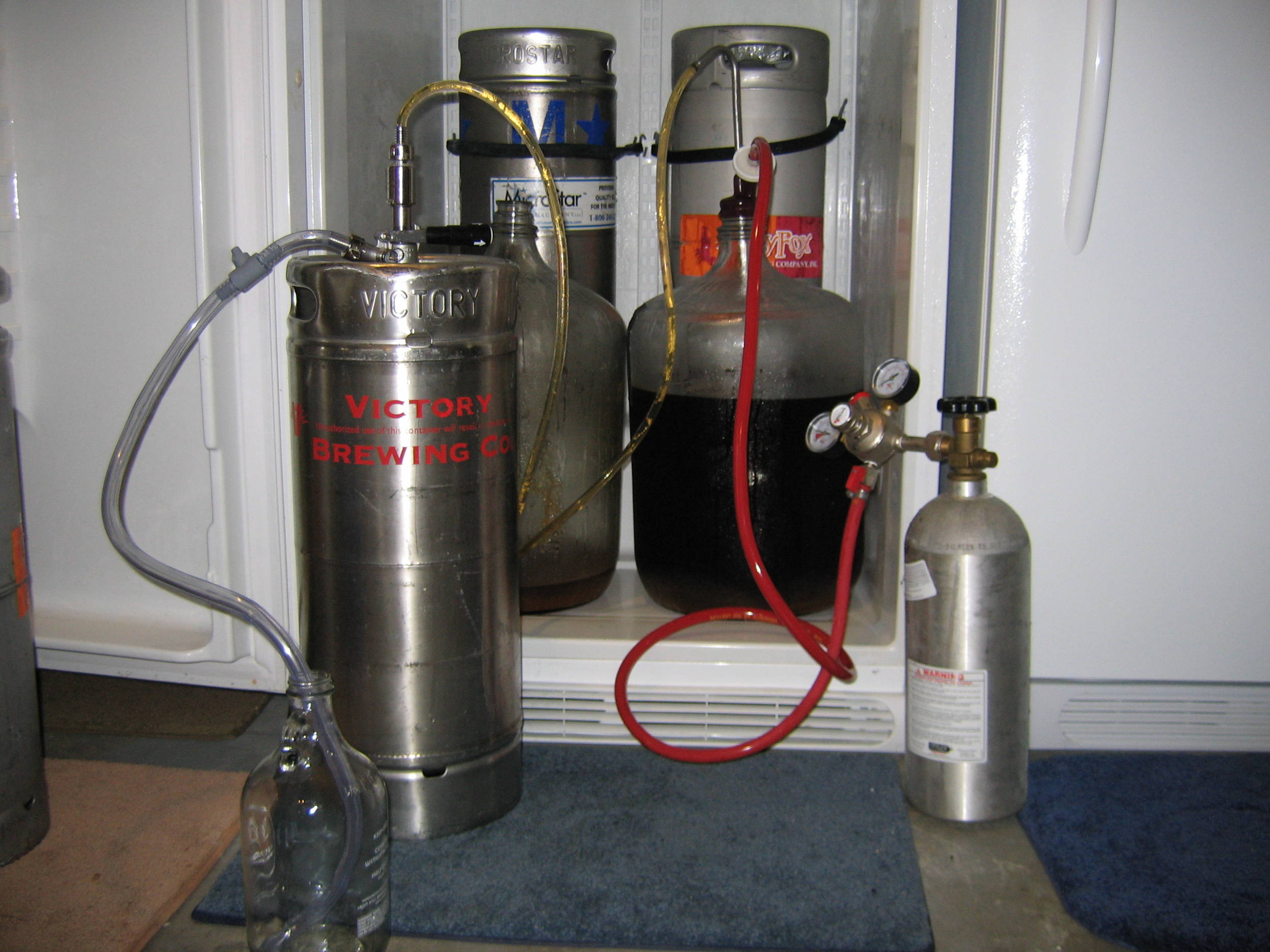 CO2 push kegging