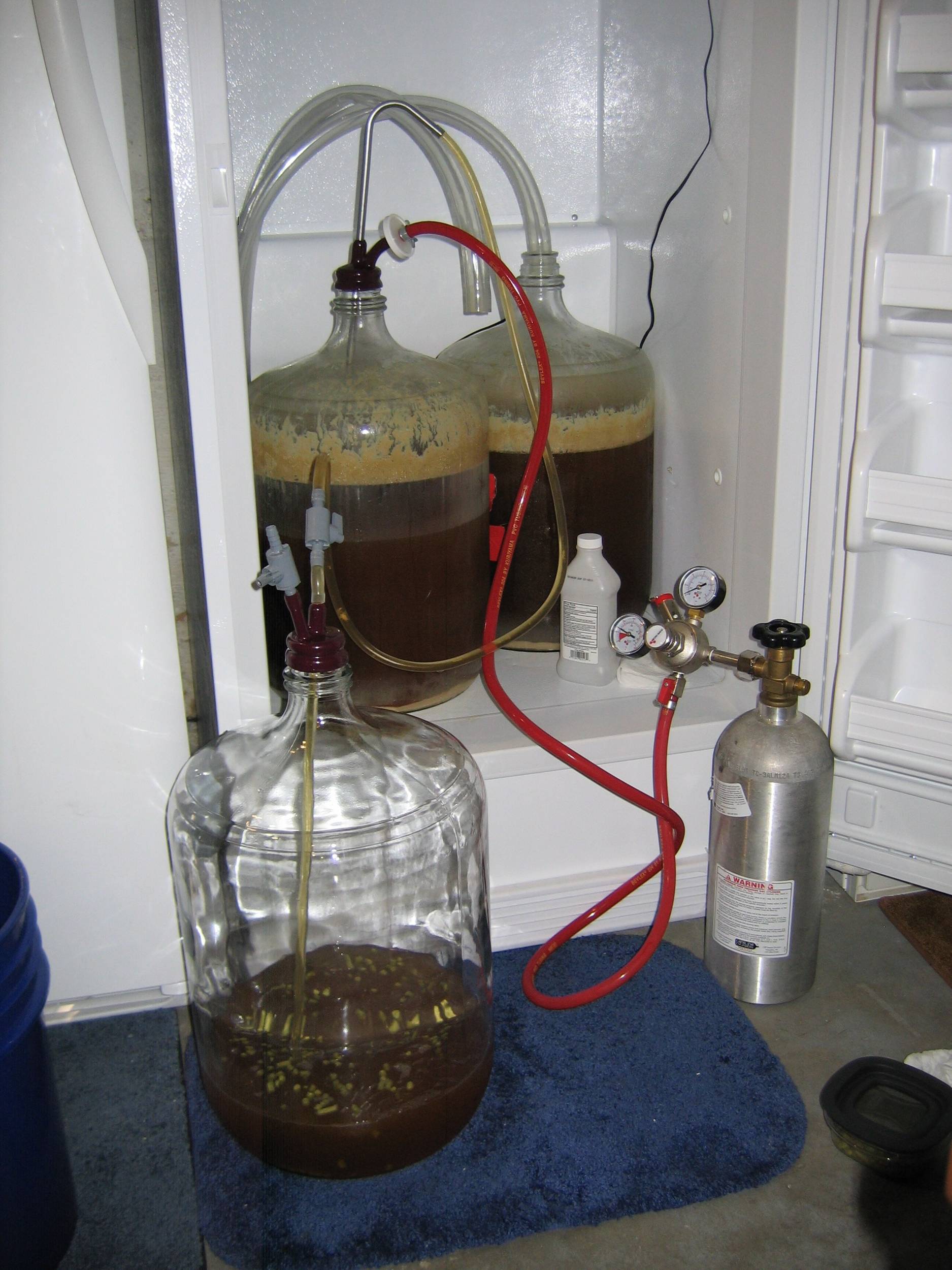 CO2 push onto dryhops