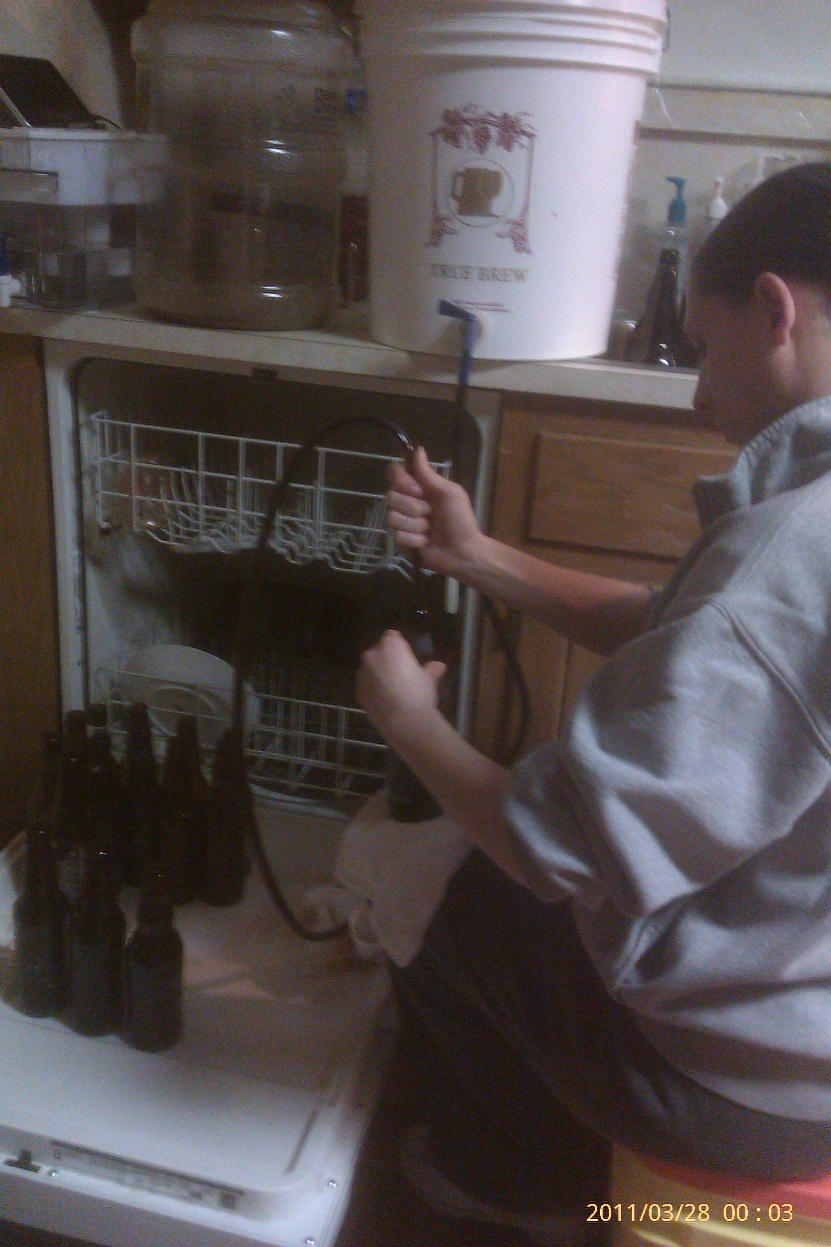 WifeyhelpingtobottletheIrishStout
