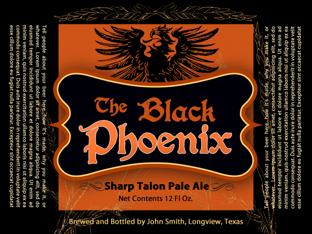 BlackPhoenix-CustomizableHomeBrewlabel