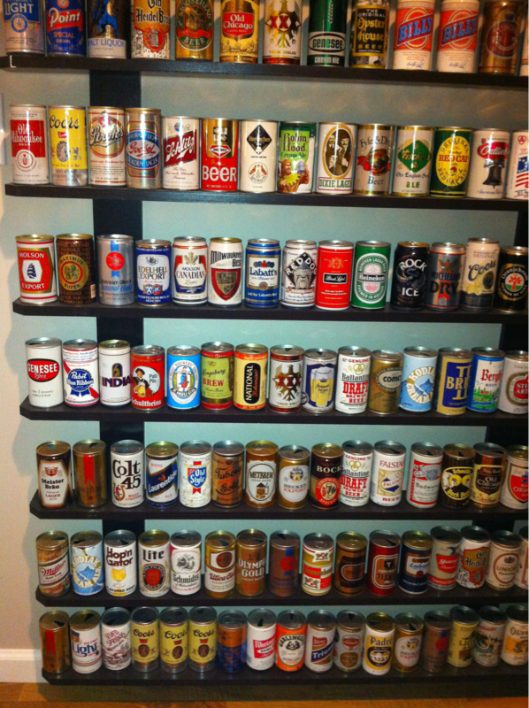 Beer can wall