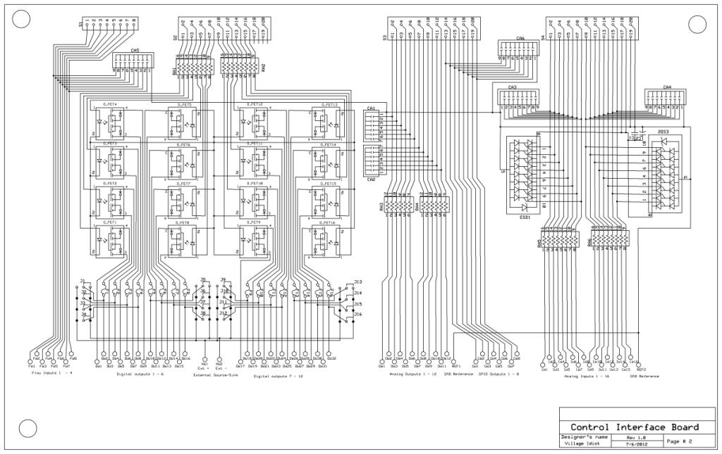 Interface Board with isolated output and filtering