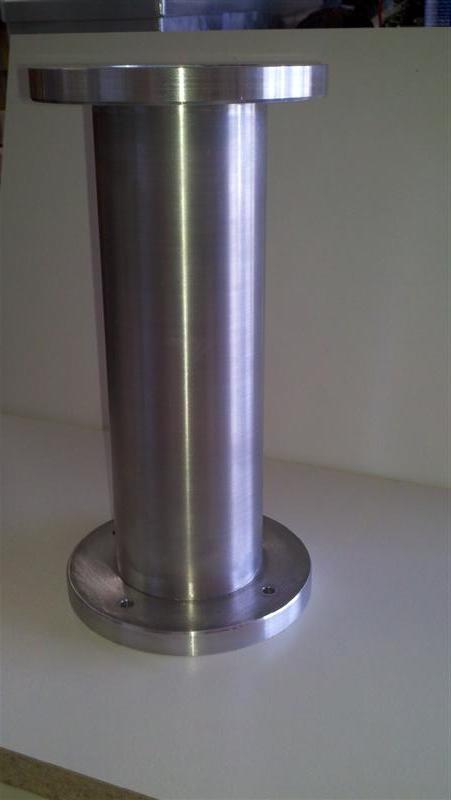 3" Tube w/ Flanges mounted