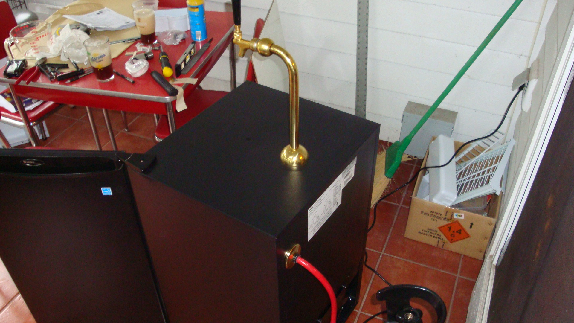 Brass flange for gas in
