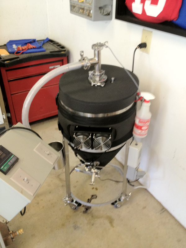 While the Blichman may be considered the Cadillac of Conicals, this temp controlled conical from Morebeer is a Ferrari.