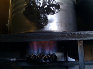 burner in action
