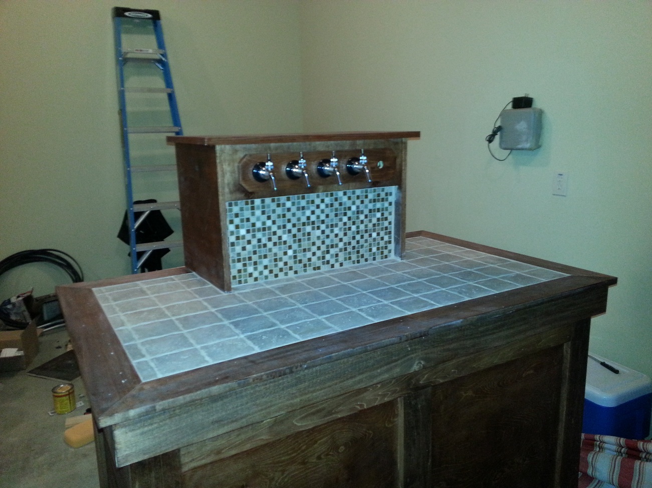 Back splash install