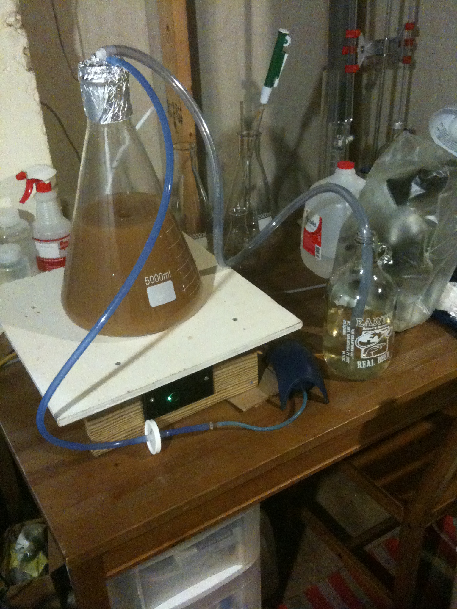 yeast starter headspace air purge