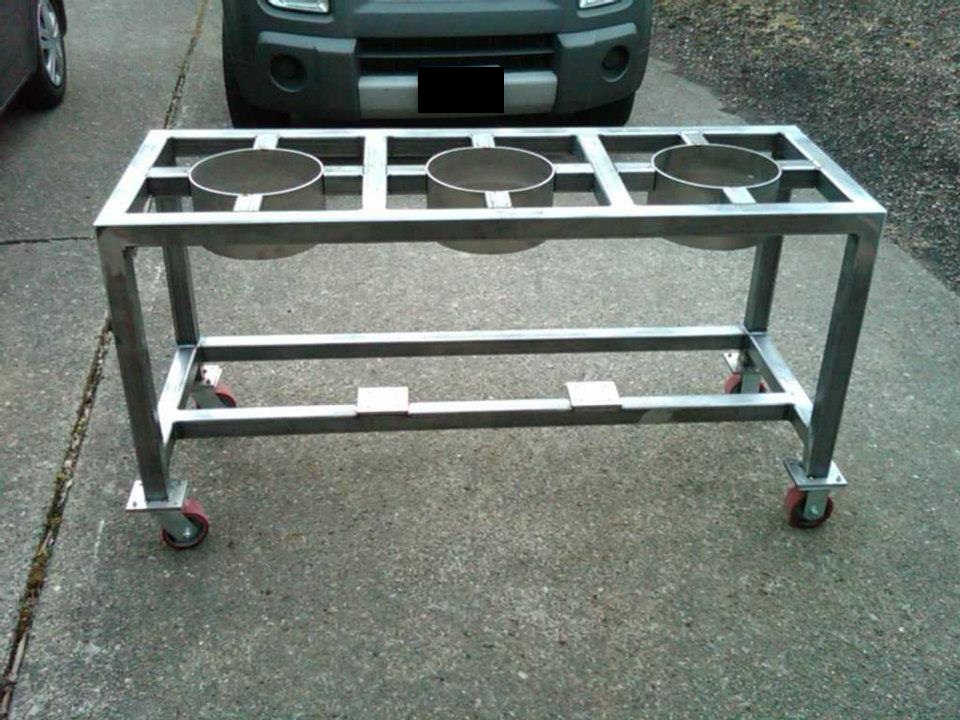 Pictures of the Brew Stand build