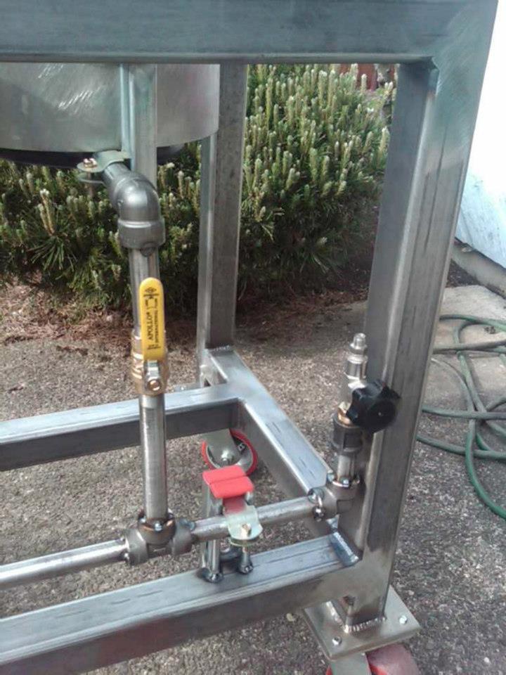 Pictures of the Brew Stand build