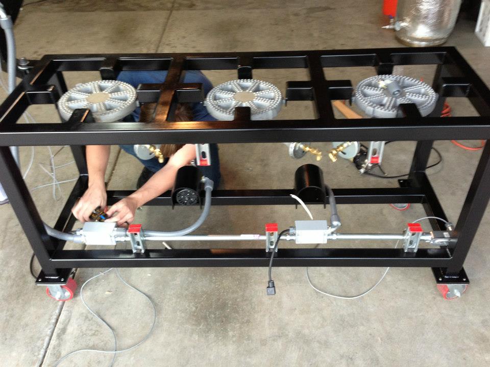 Pictures of the Brew Stand build