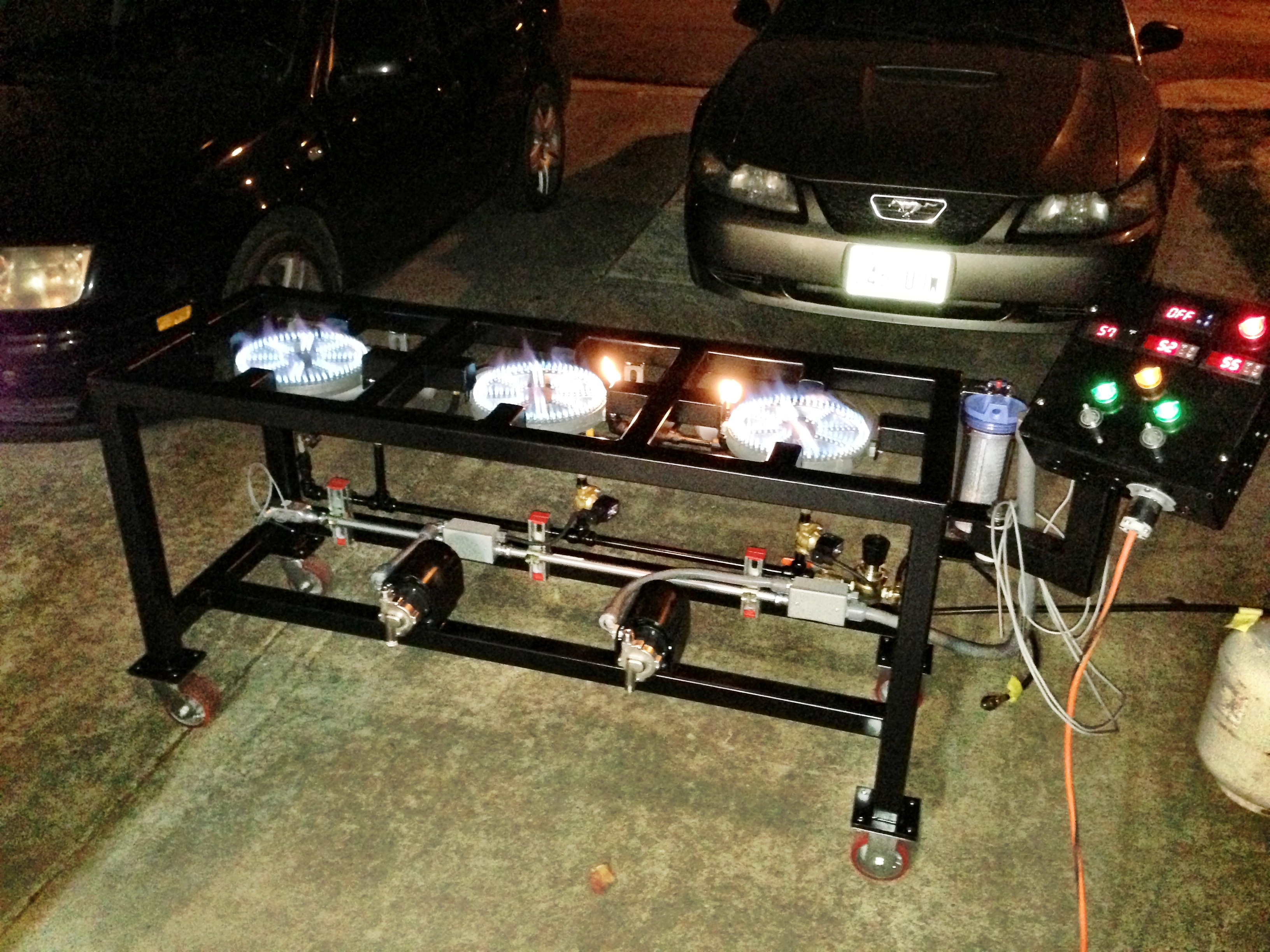 Pictures of the Brew Stand build
