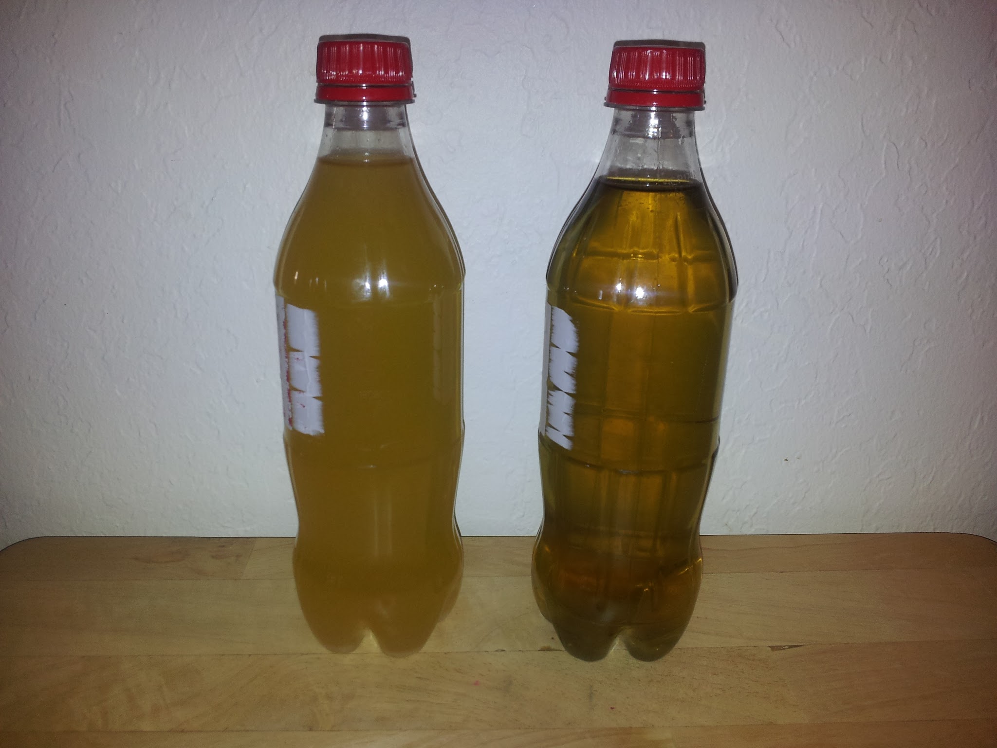 Cider changed color during carbonation