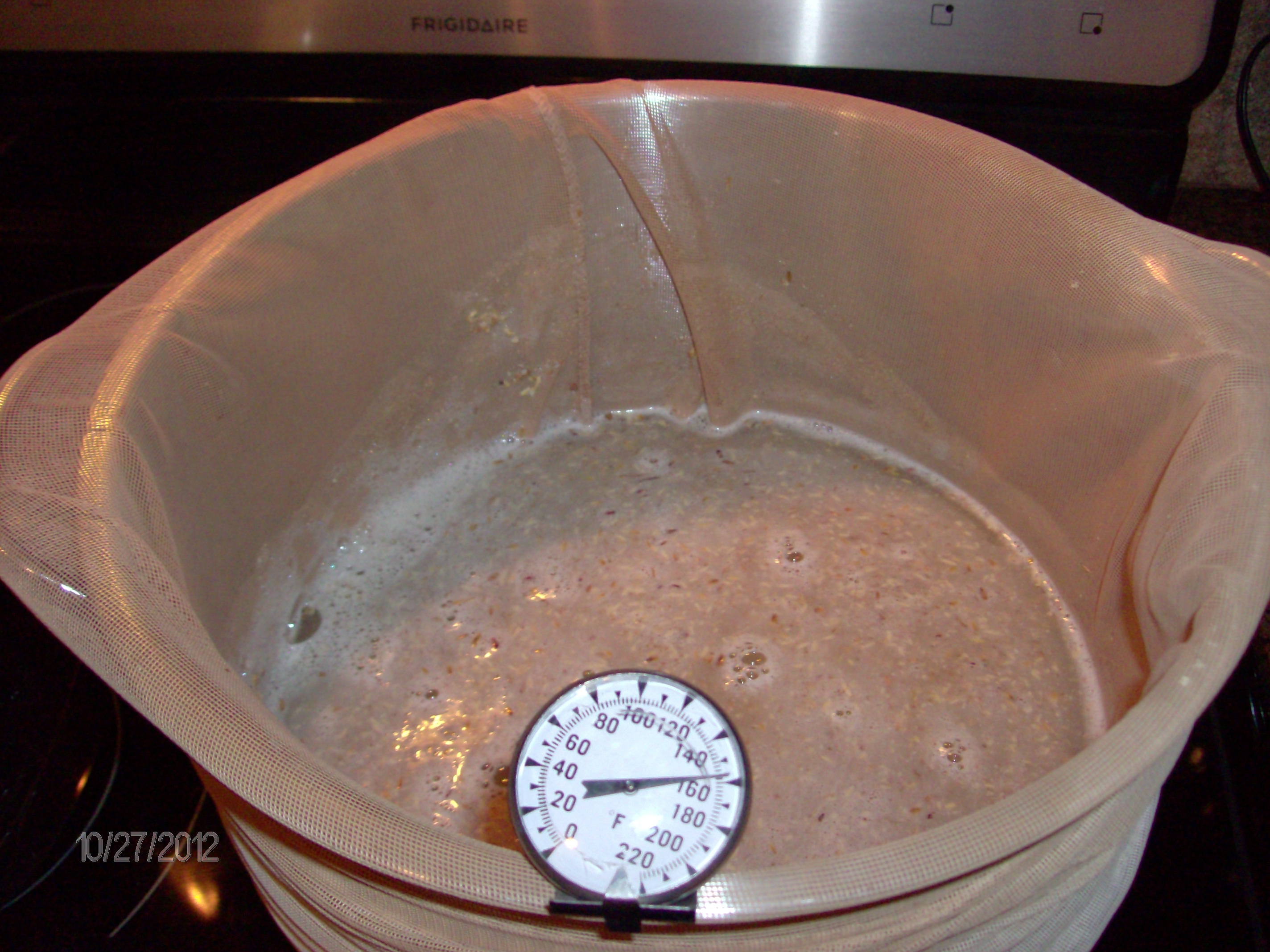 Beginning of the mash
