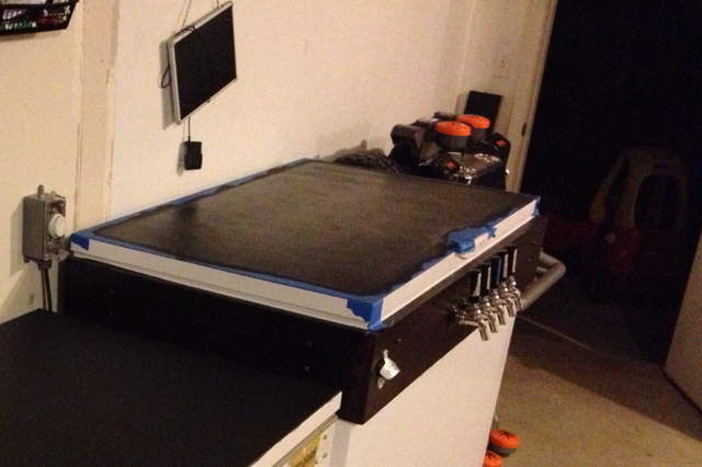 Keezer with Chalkboard Paint
