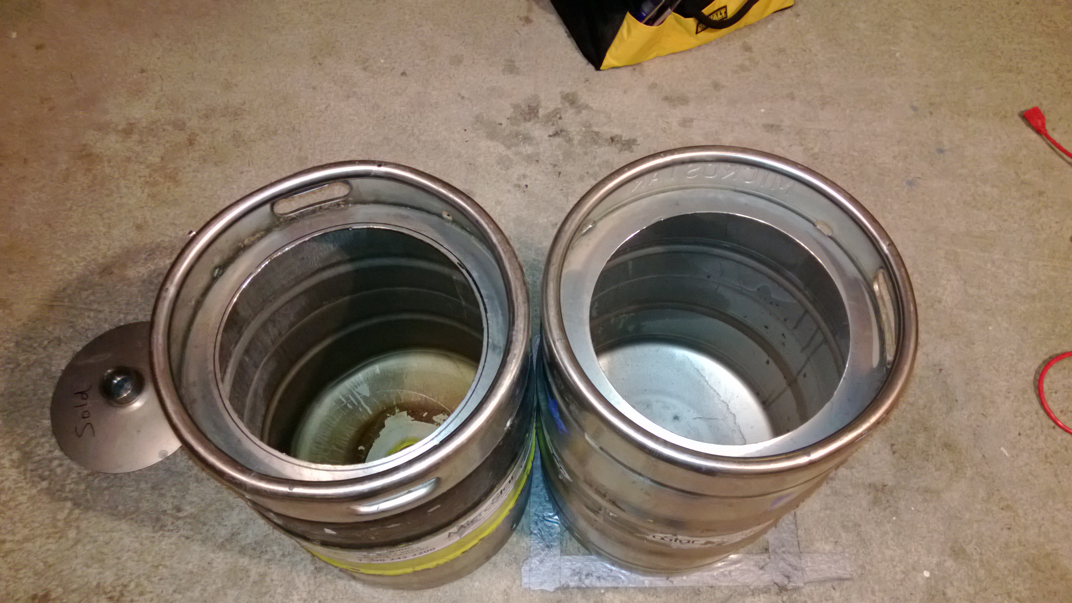 Two kegs complete