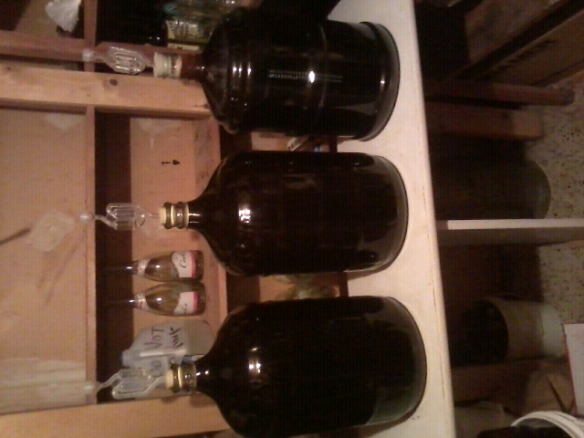 porter to the left and a imperial stout middle and right