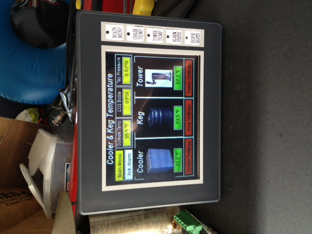 PLC/Touchscreen Kegerator Controller