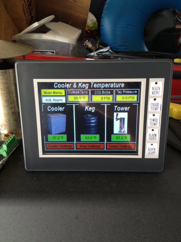 Plc controlled kegerator