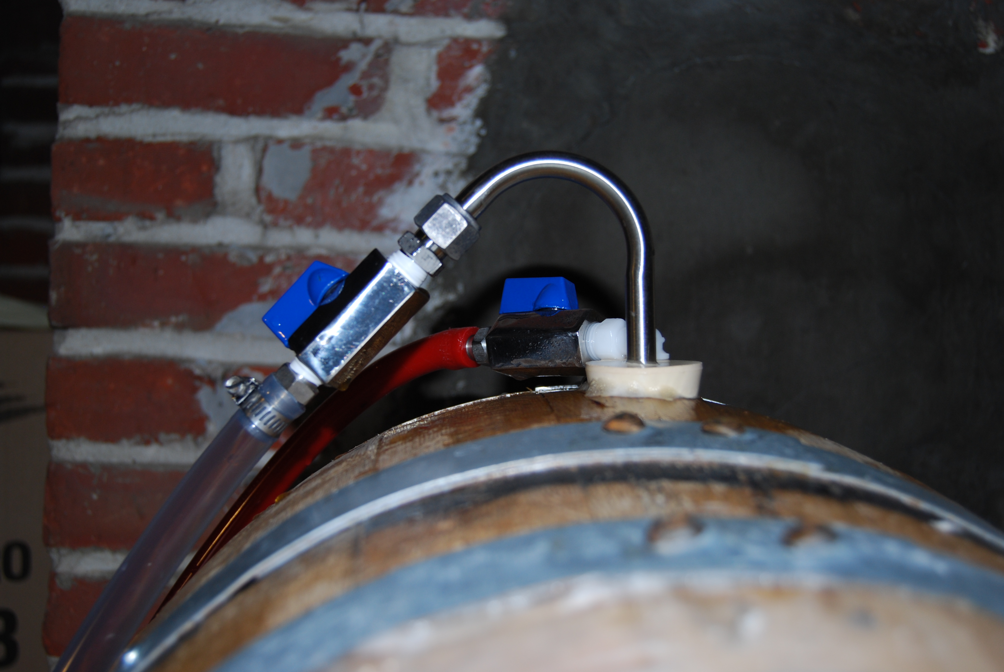 emptying barrel
