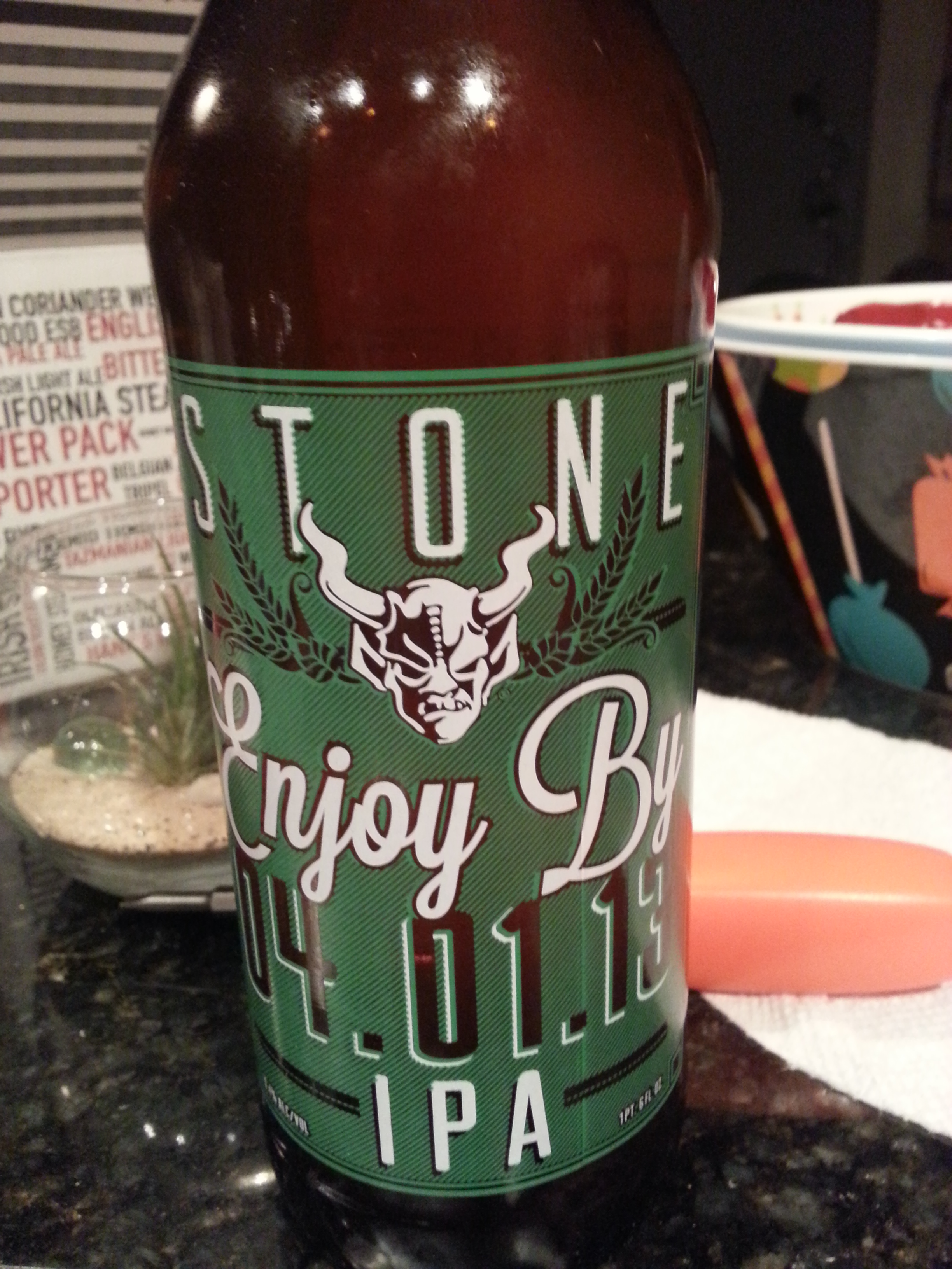 stone enjoy by 4/1/13