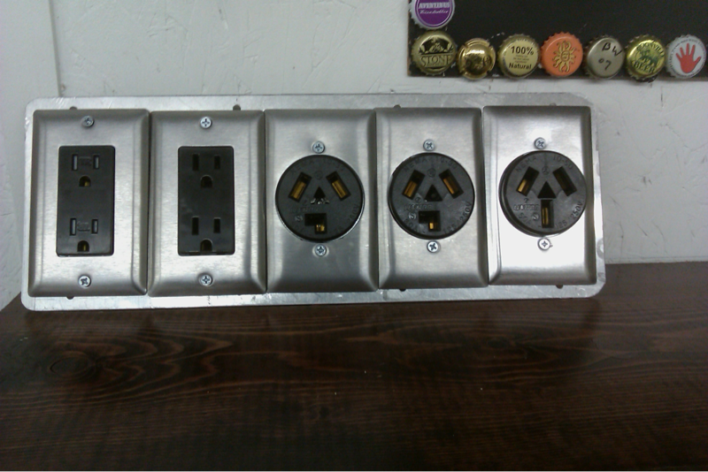 old receptacle plate