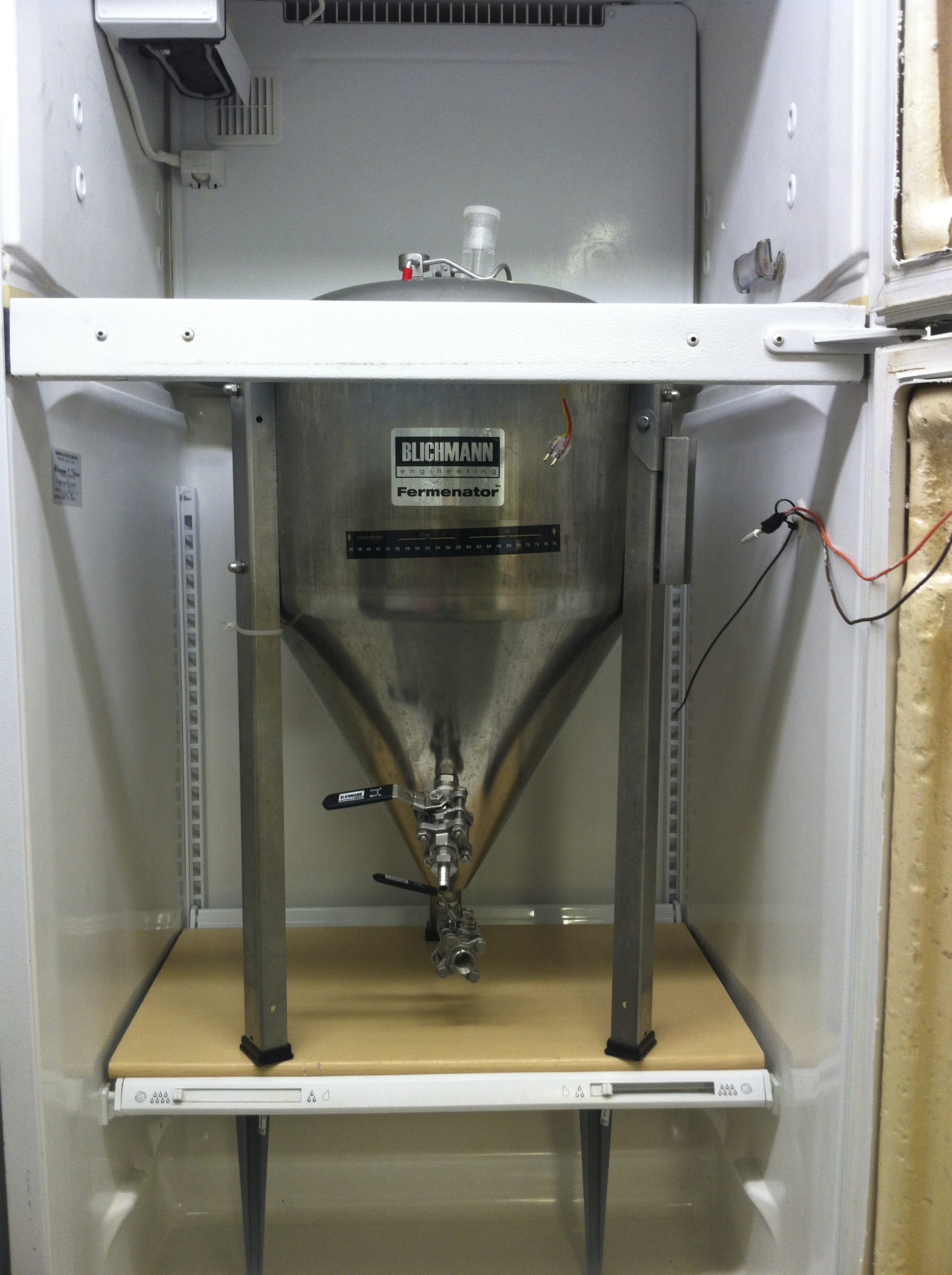 conical in fridge