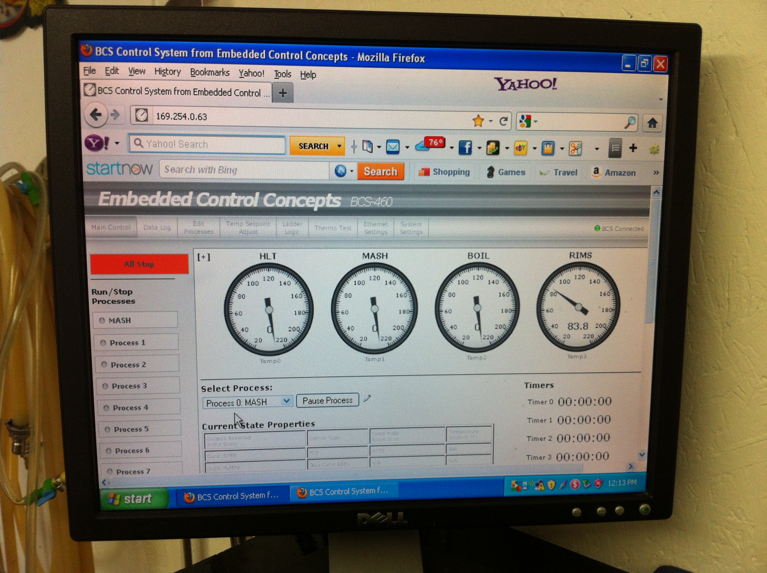 BCS screen