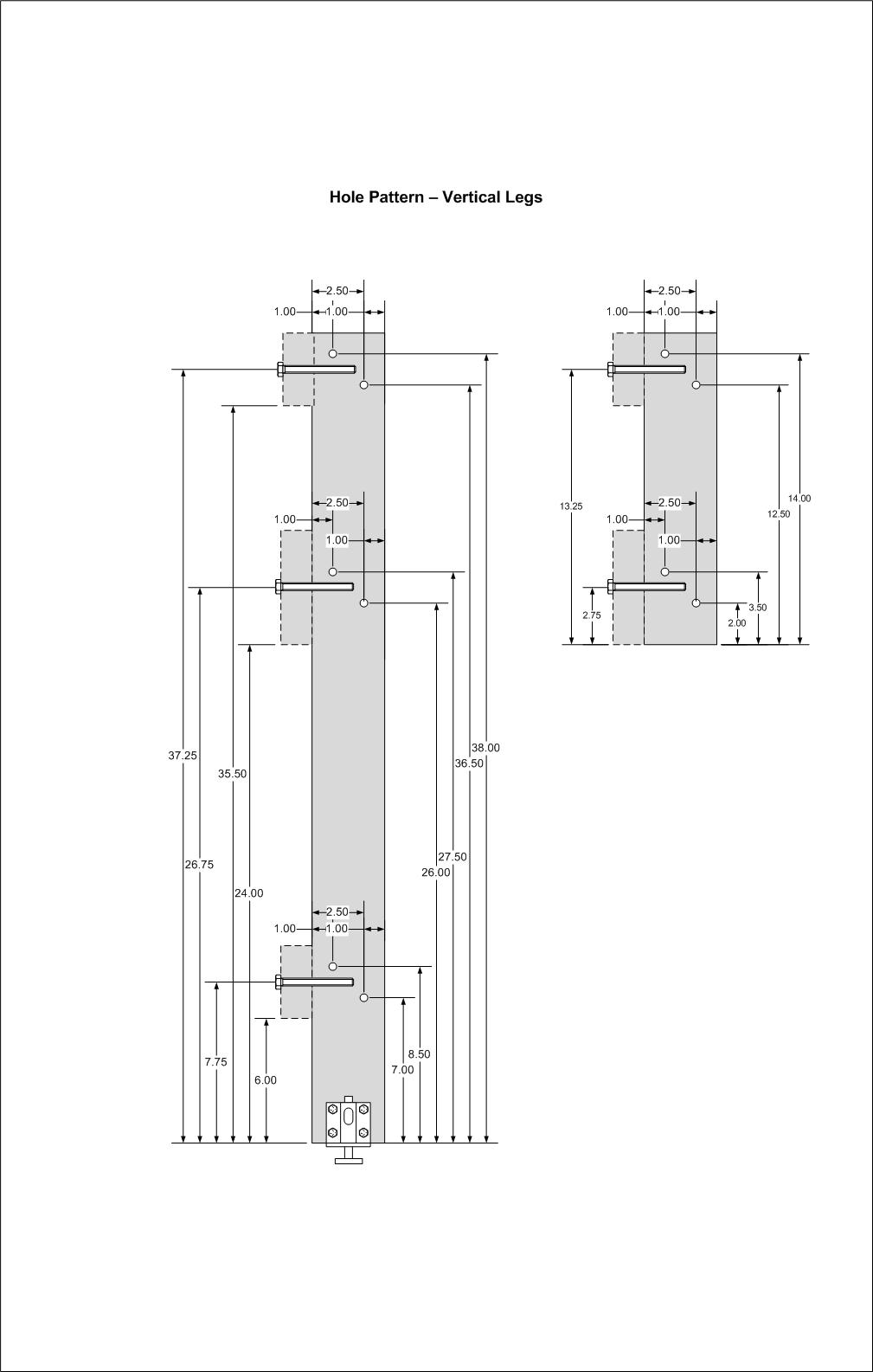 16. Brewstand Design Drawings - Hole Plan Vertical