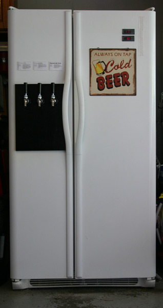 Kegerator project -- completed exterior