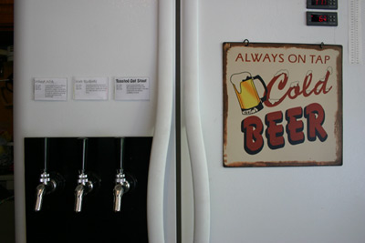 Kegerator project -- tap labels
