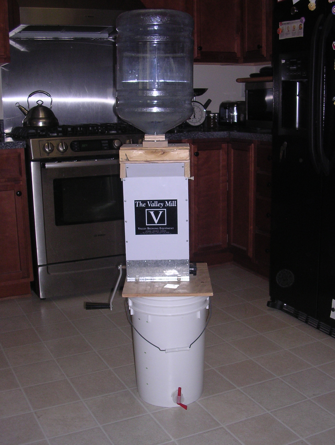 The Valley Mill with diy hopper enlargement