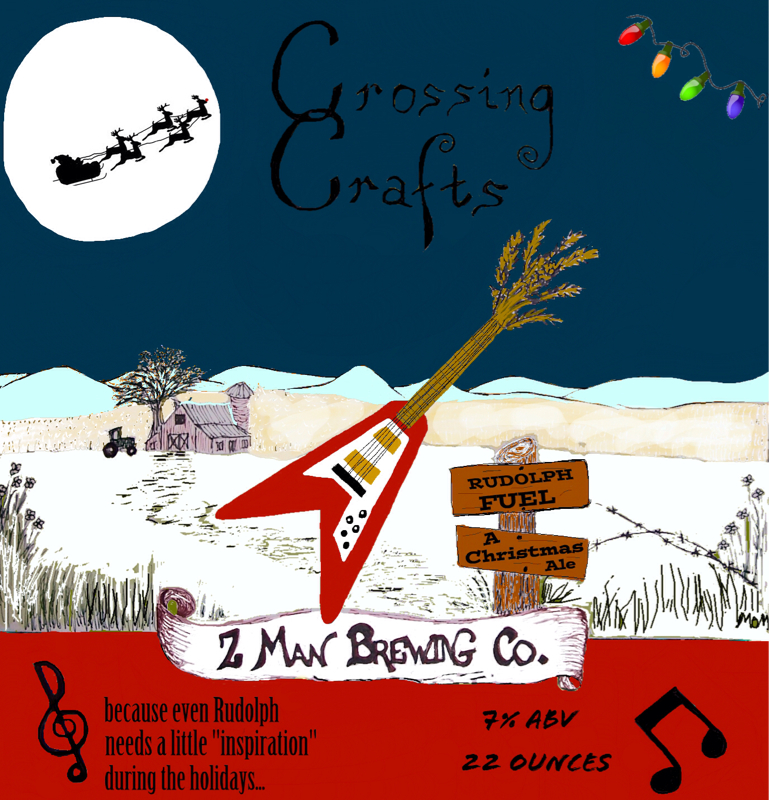 Crossing Crafts - Two new labels - American Pale Ale & "Rudolph Fuel" a Christmas Ale