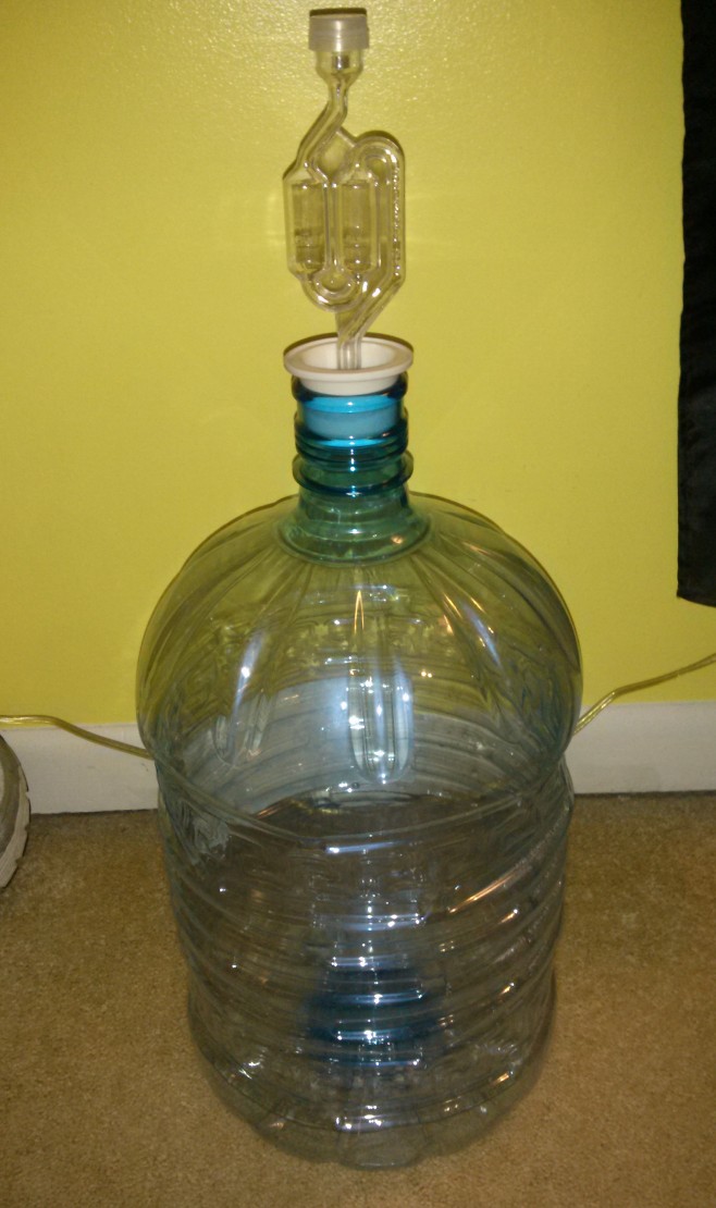 Sams club water bottle carboy with airlock