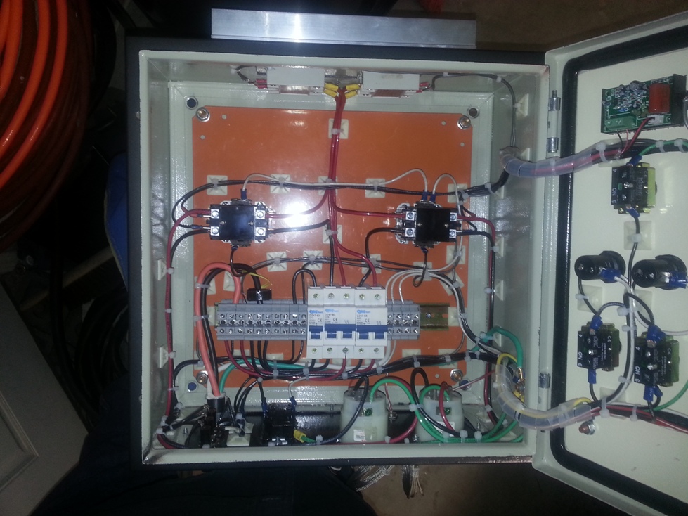 Finished back wiring