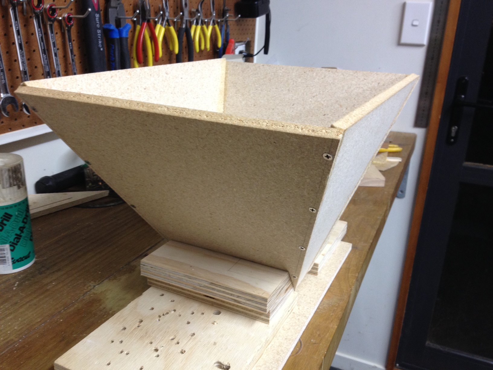 Glued n' screwed with epoxy