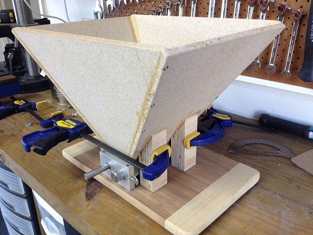 Legs getting glued to hopper
