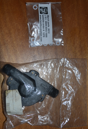 Extra pump head, washers