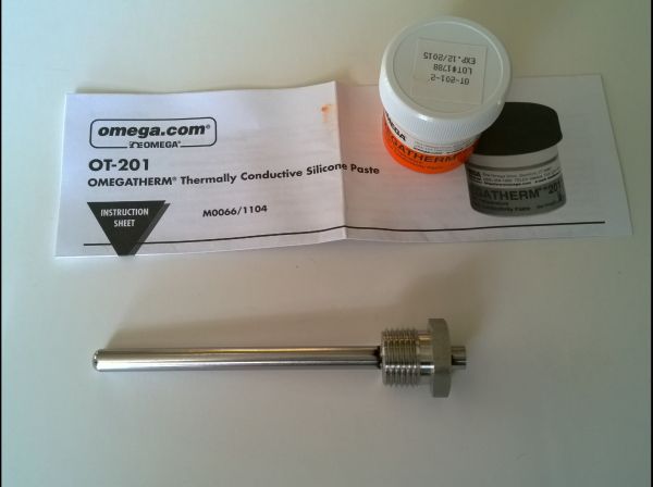 thermowell and thermal grease