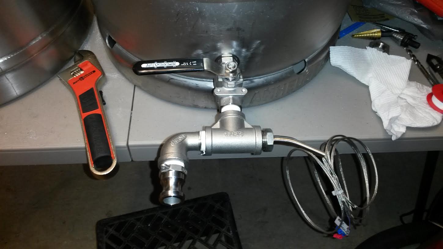 Mash Ball Valve wiith Thermo