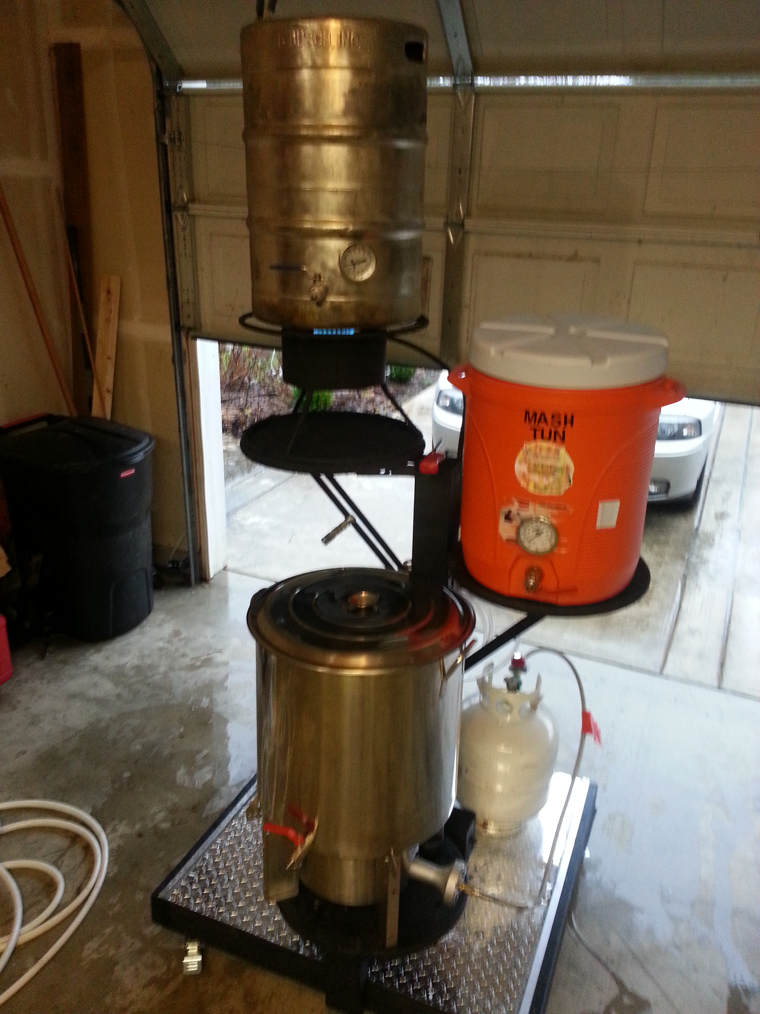 Home Made 3 Tier Gravity System
