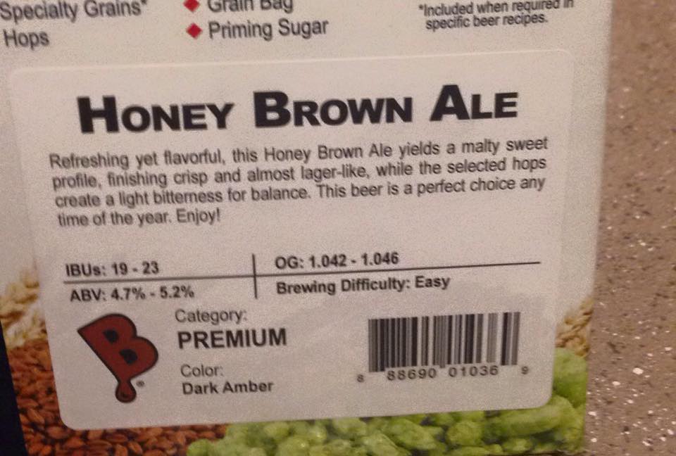 Brewers Best Honey Brown Ale